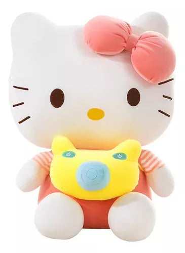 Peluche hello kitty cámara