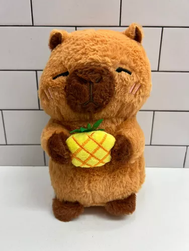 peluche capibara fruta 22cm