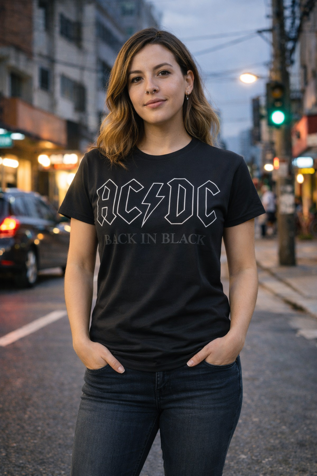 Polera Acdc Back in Black