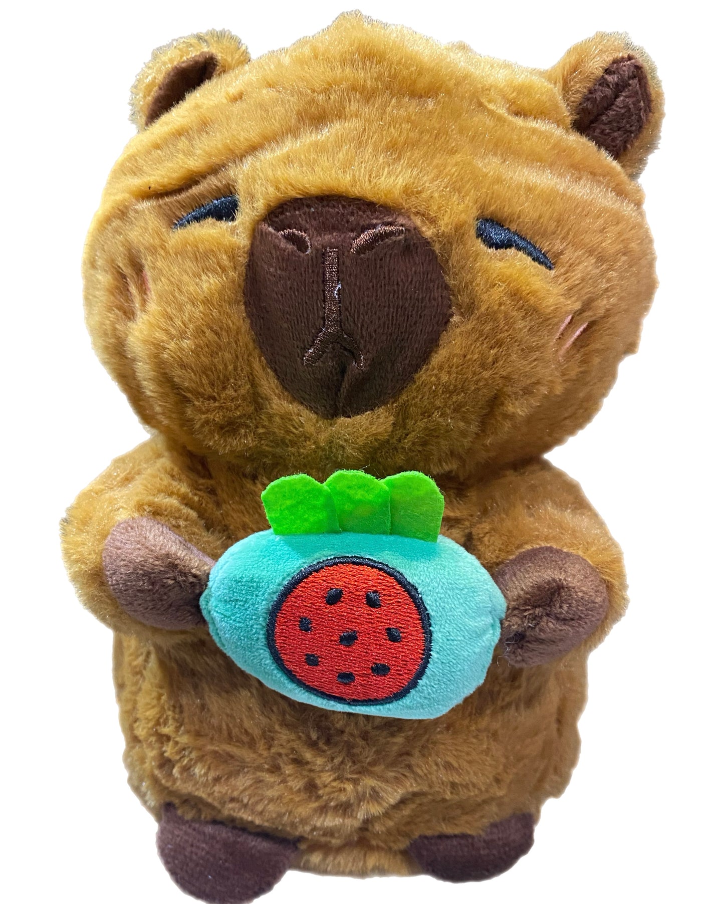 peluche capibara fruta 22cm