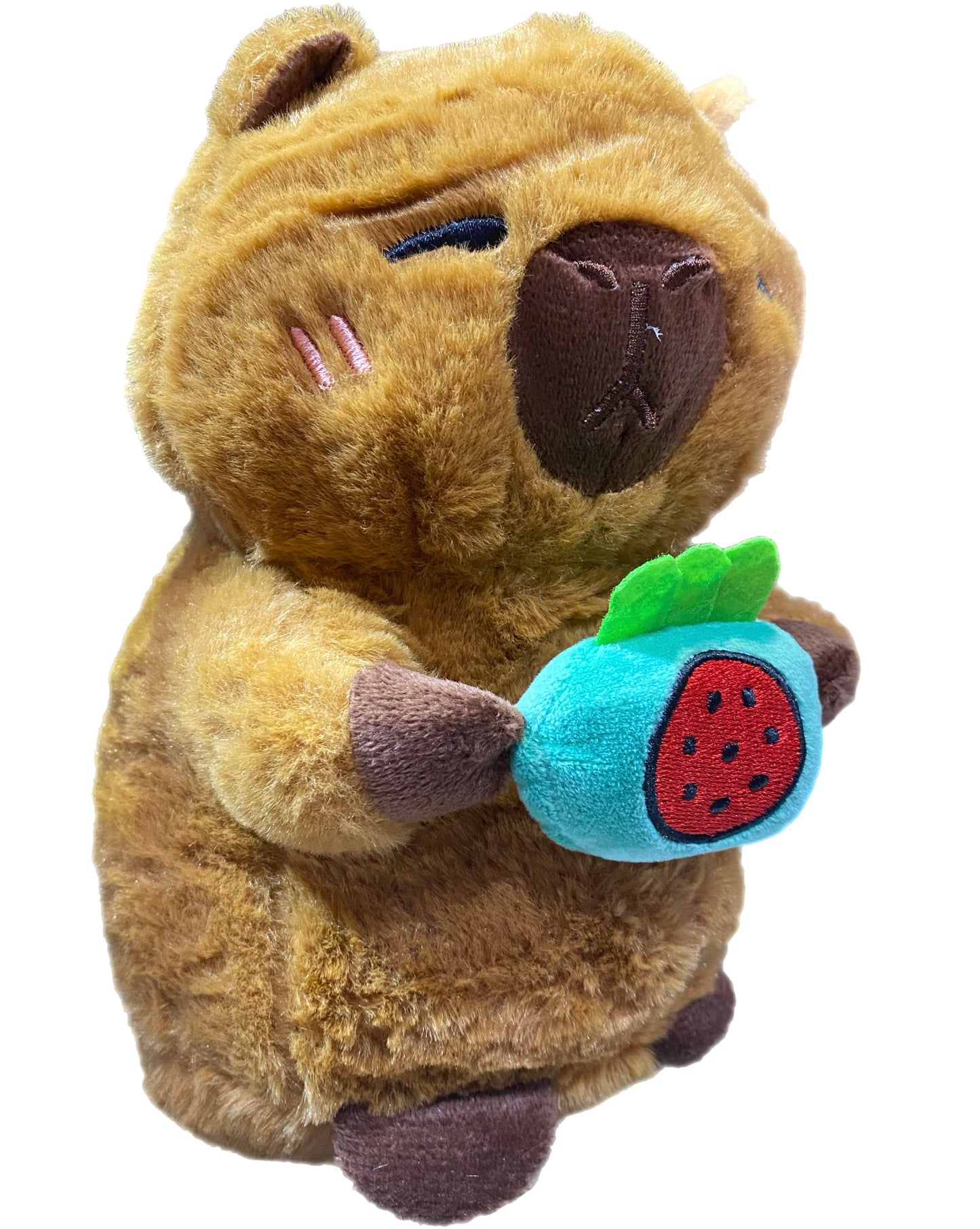 peluche capibara fruta 22cm