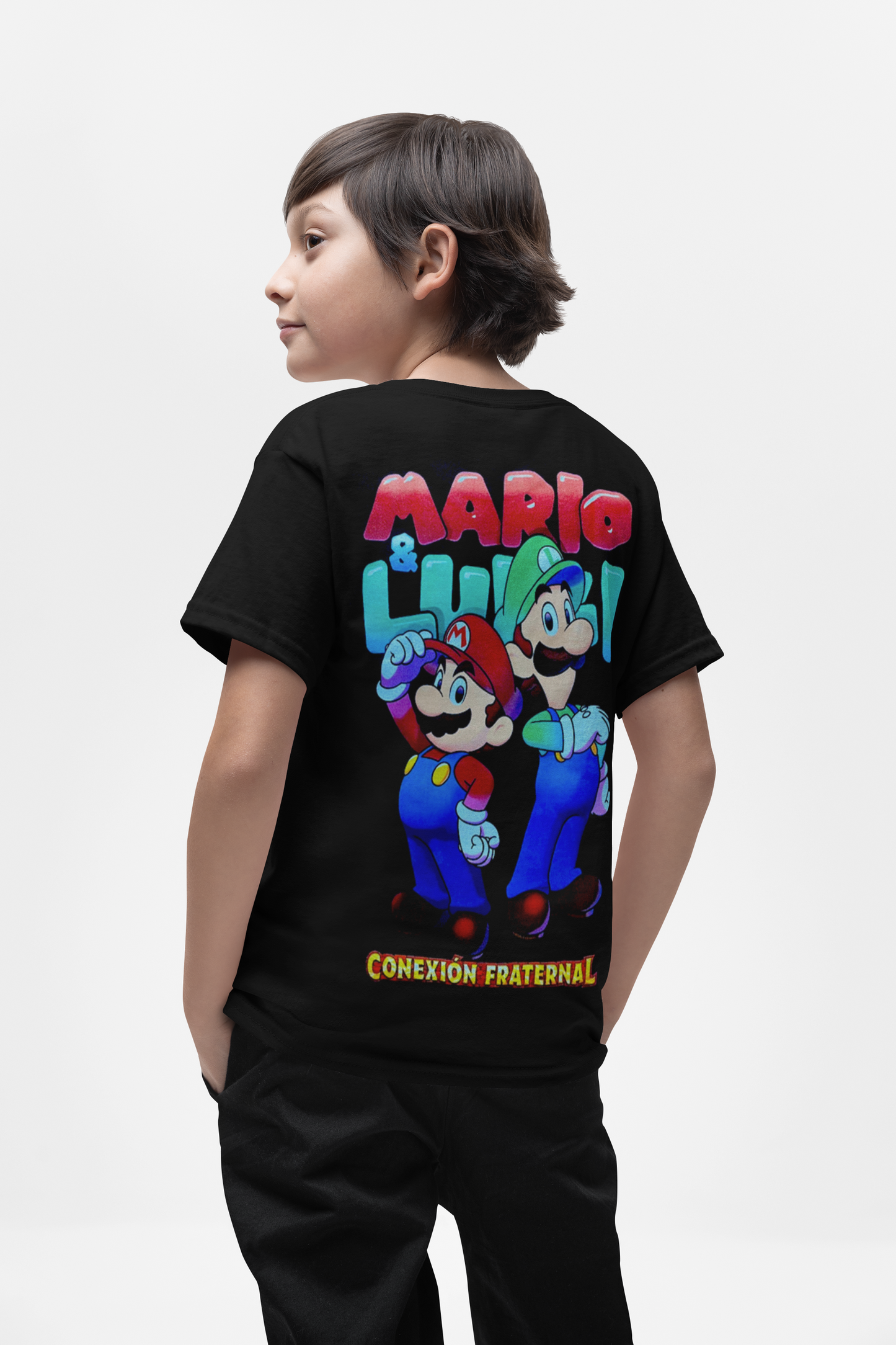 Polera Mario Luigi conexion fraternal