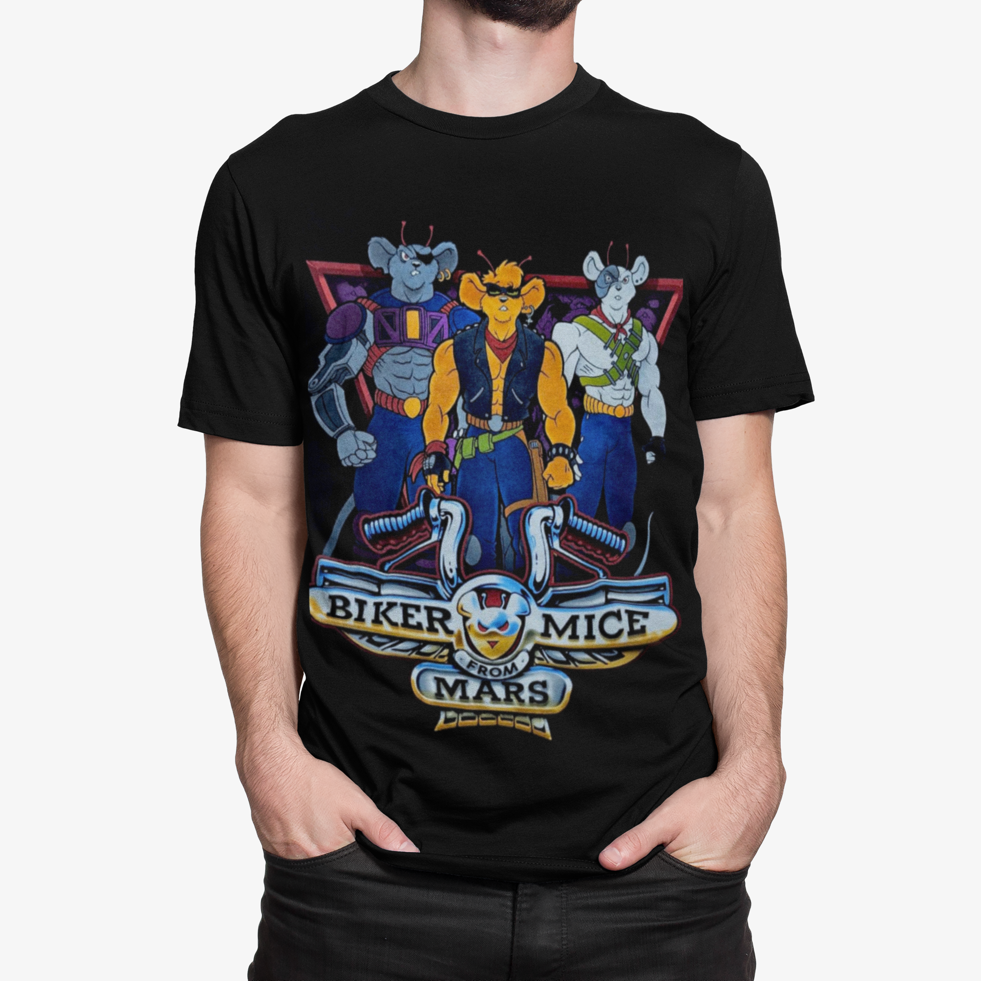 Polera de los Motorratones de Marte