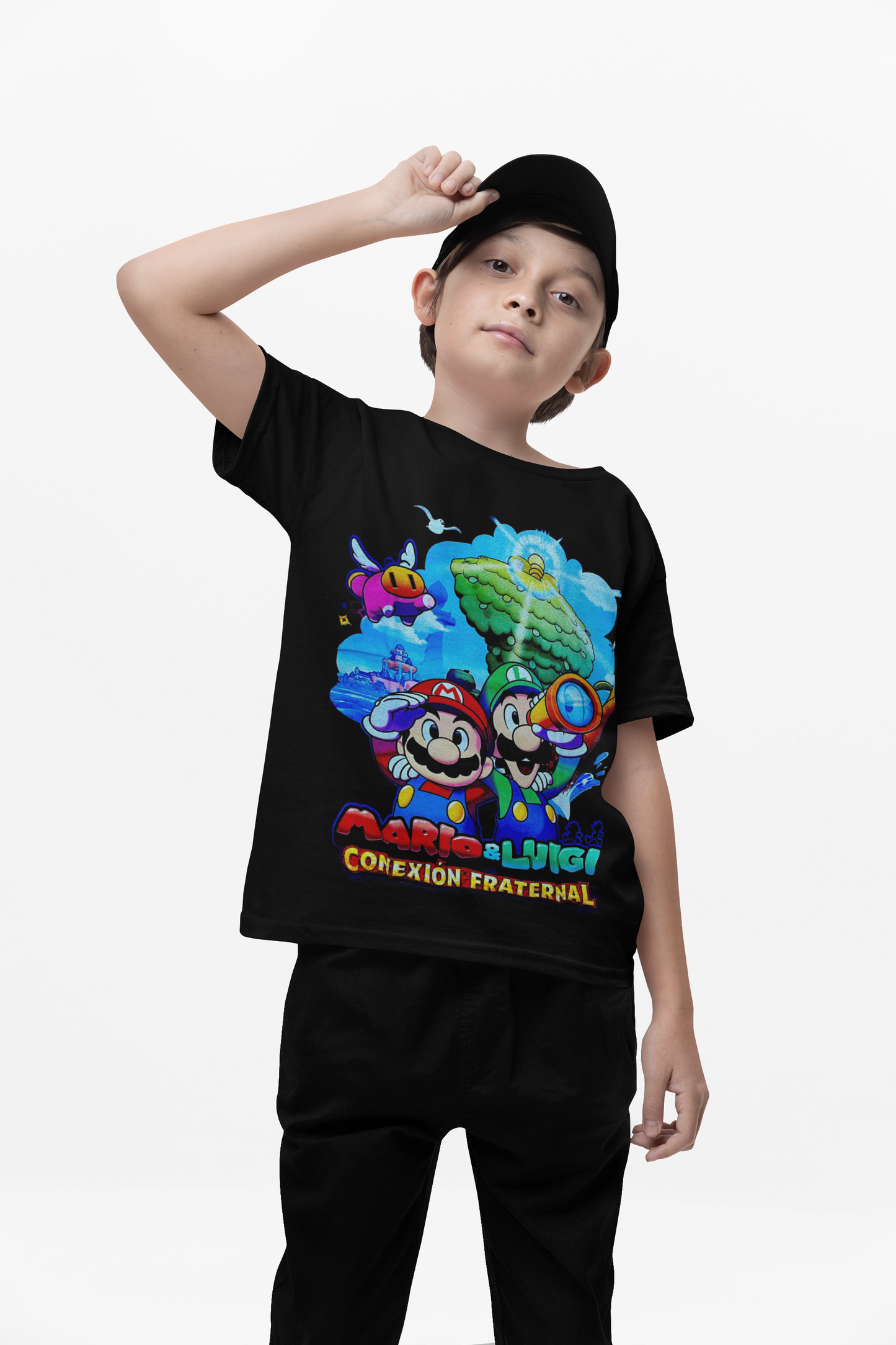 Polera Mario Luigi conexion fraternal