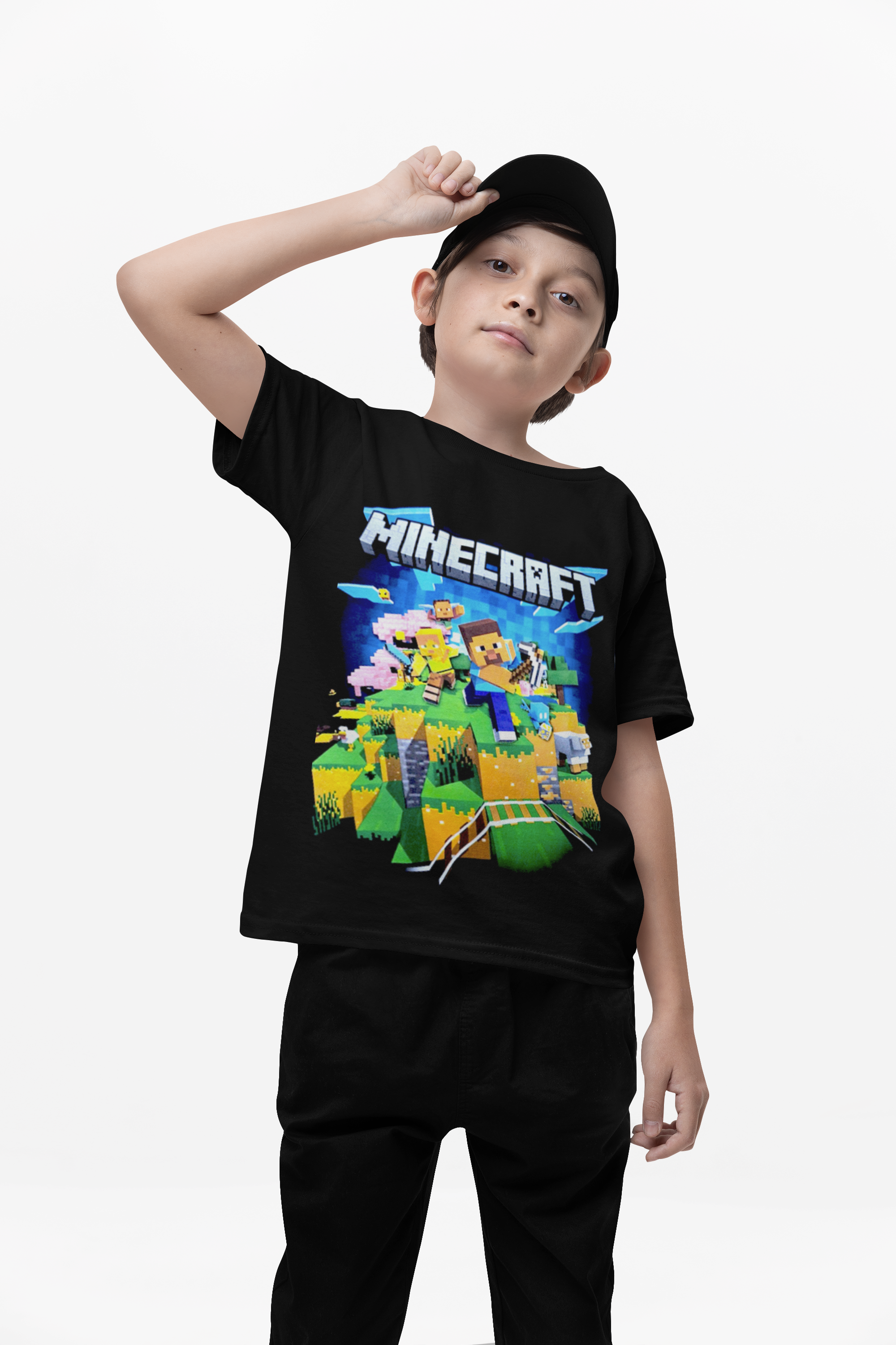 Polera Minecraft 7 pelicula