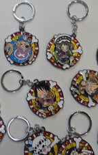 Llaveros metalicos moviles de One Piece