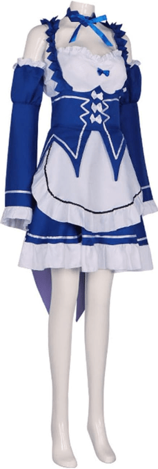 disfraz Re Zero Ram Rem azul - amplitudmodulada