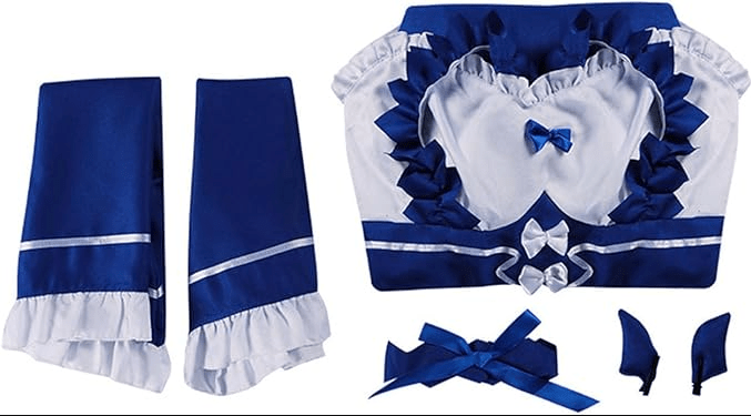 disfraz Re Zero Ram Rem azul - amplitudmodulada