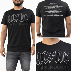 Polera Acdc Back in Black - amplitudmodulada