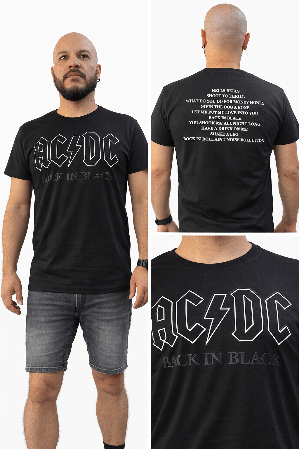 Polera Acdc Back in Black - amplitudmodulada