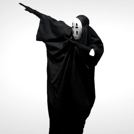 Disfraz cosplay de sin cara de el viaje de chihiro - amplitudmodulada