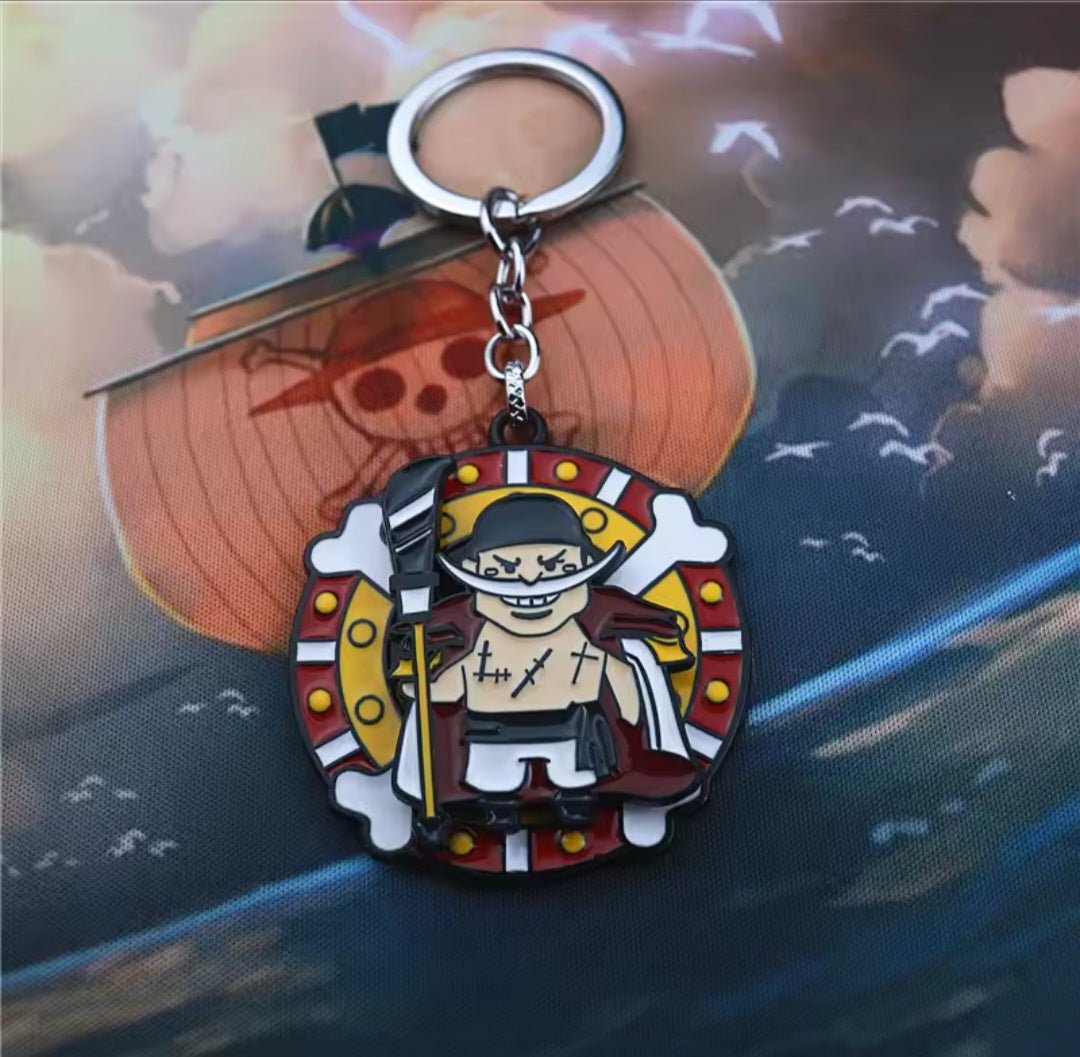 Llaveros metalicos moviles de One Piece - amplitudmodulada