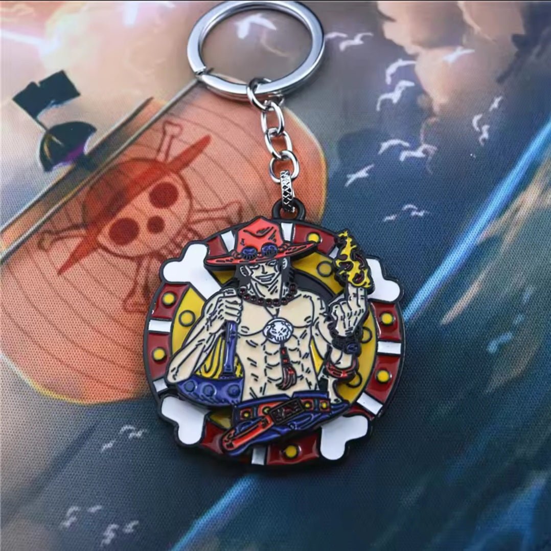 Llaveros metalicos moviles de One Piece - amplitudmodulada
