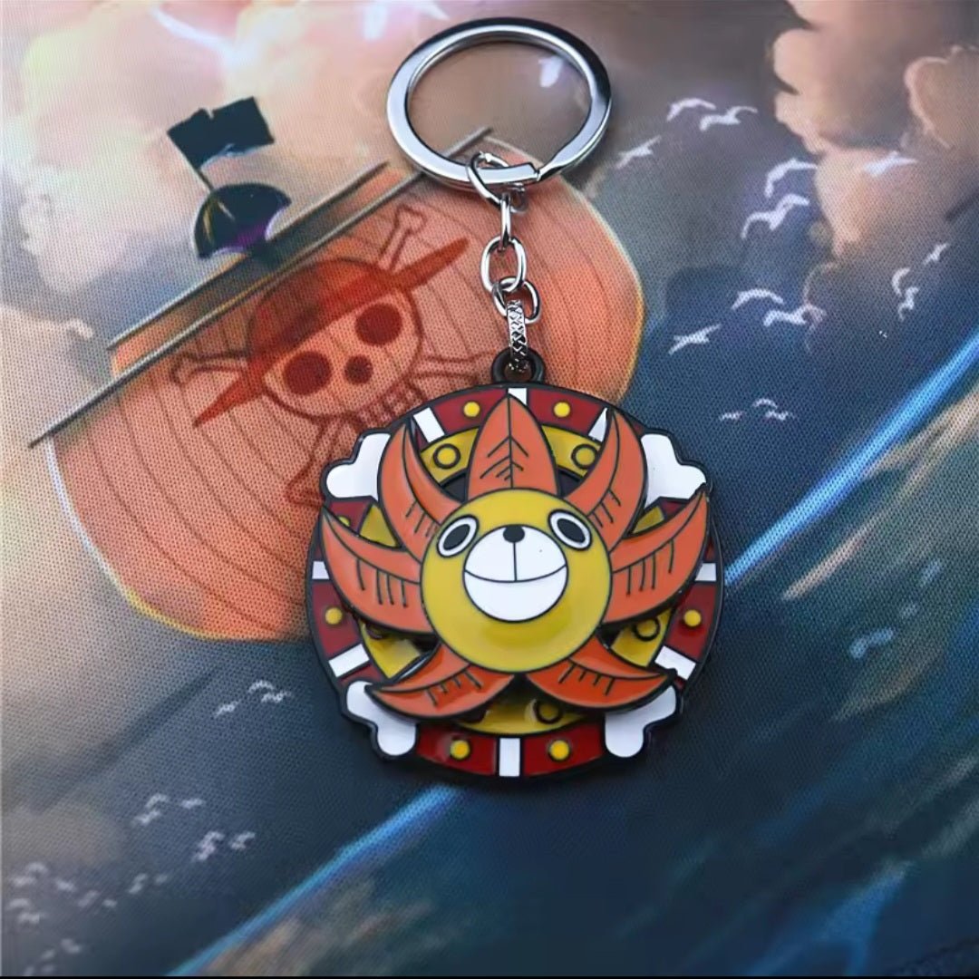 Llaveros metalicos moviles de One Piece - amplitudmodulada