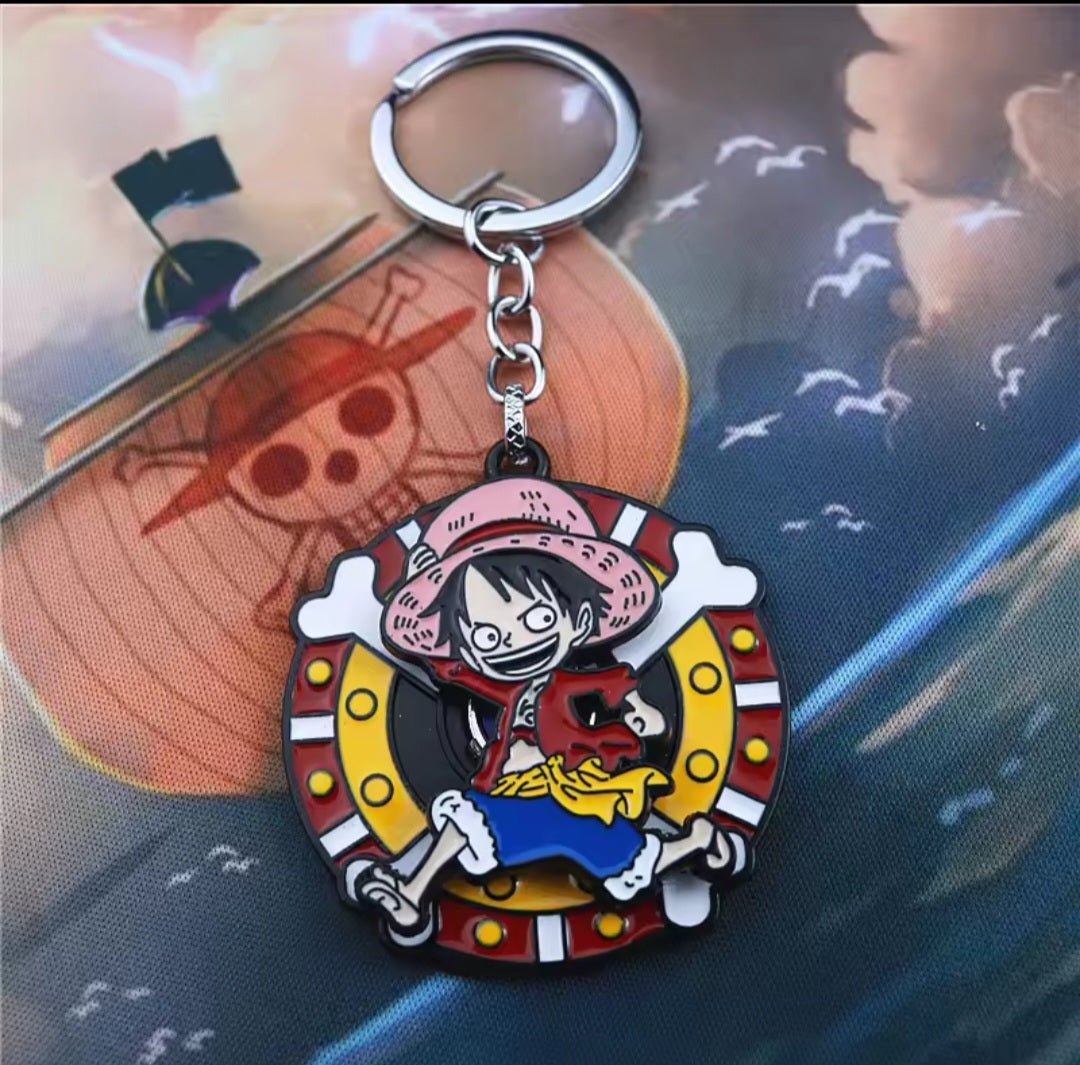 Llaveros metalicos moviles de One Piece - amplitudmodulada