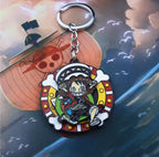 Llaveros metalicos moviles de One Piece - amplitudmodulada