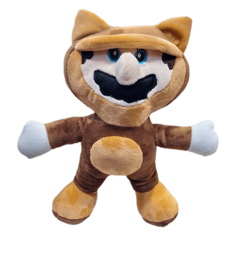 Peluche de Super Mario Bros con Traje de Gato 28 cm - amplitudmodulada
