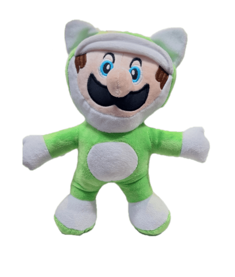 Peluche de Super Mario Bros con Traje de Gato 28 cm - amplitudmodulada