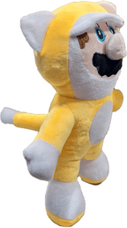 Peluche de Super Mario Bros con Traje de Gato 28 cm - amplitudmodulada