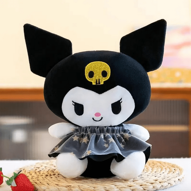 peluche kuromi vestido negro 26cm - amplitudmodulada