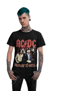 Polera ACDC Highway to hell - amplitudmodulada
