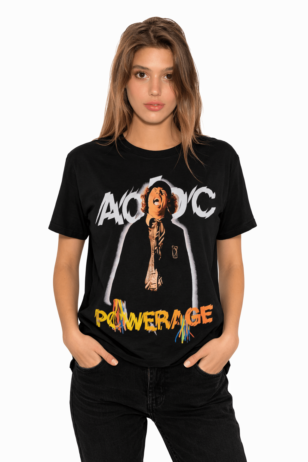 Polera ACDC Powerage - amplitudmodulada
