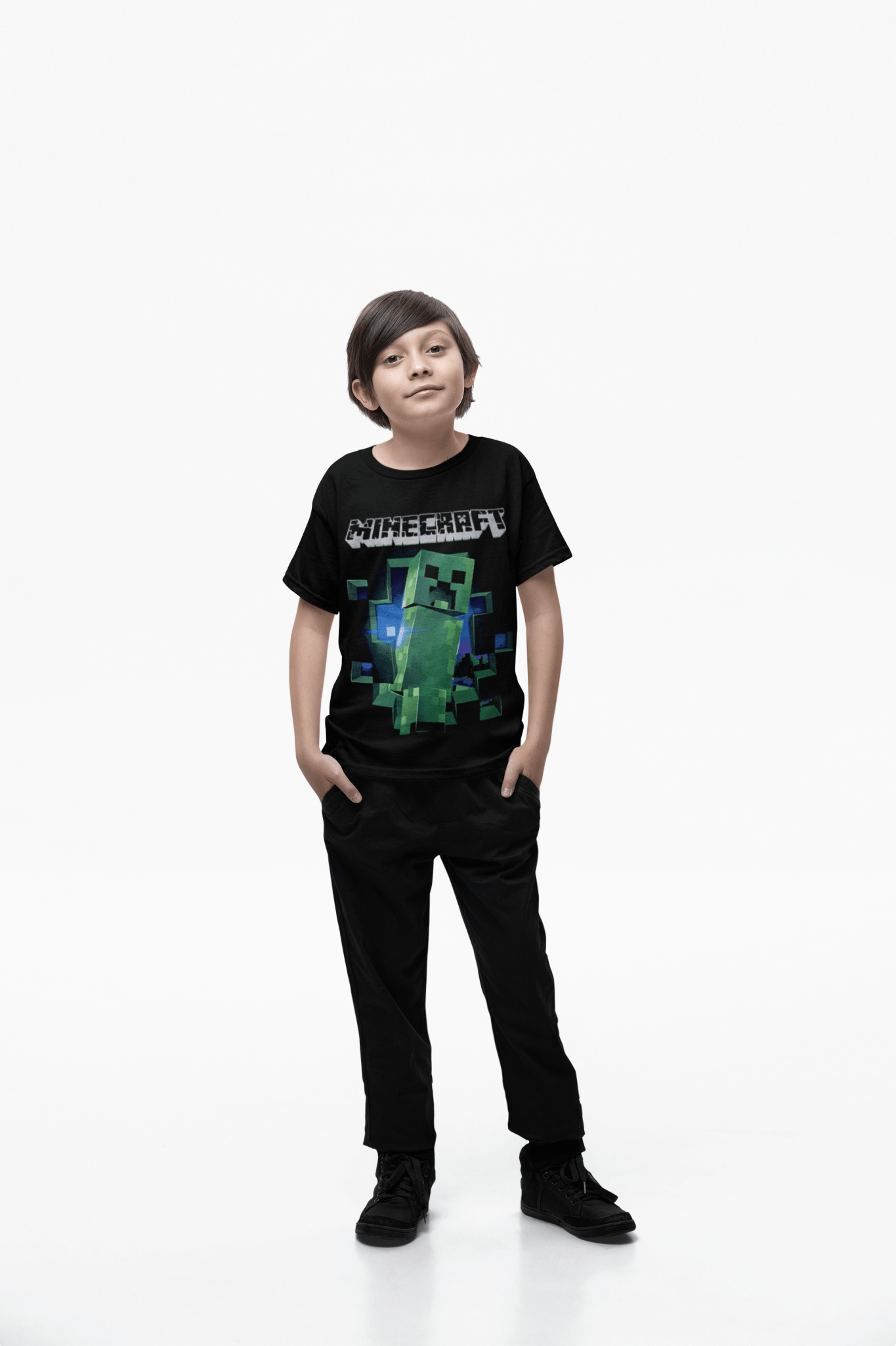 Polera Minecraft Creeper - amplitudmodulada