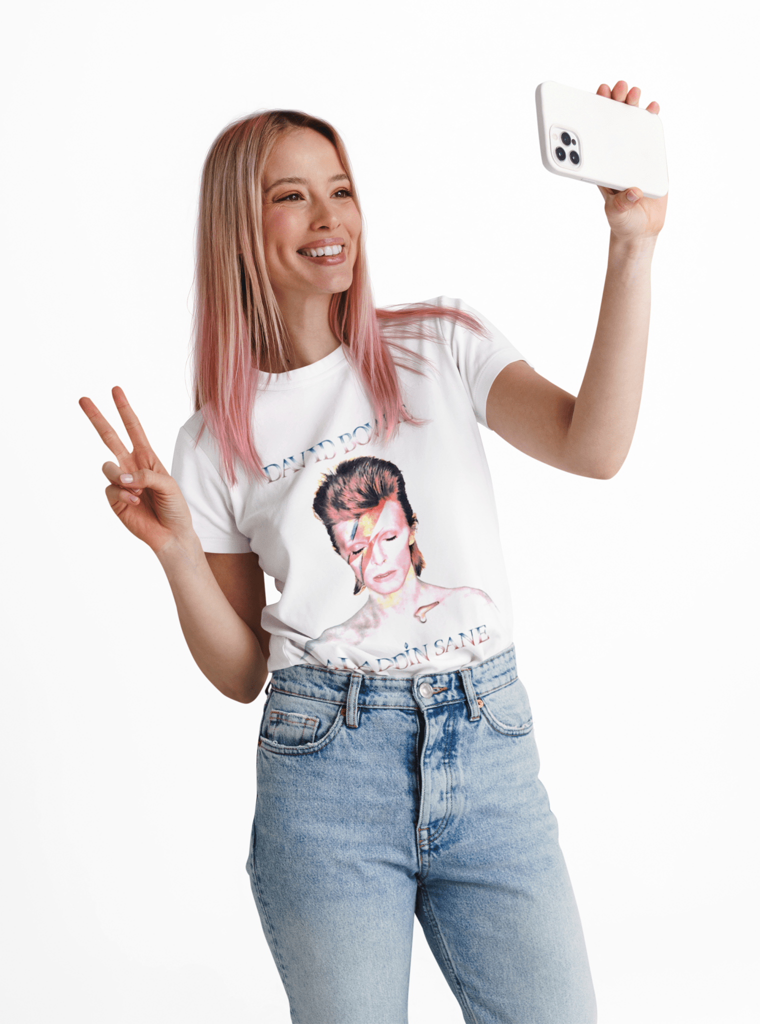 Polera David Bowie Aladdin Sane - amplitudmodulada