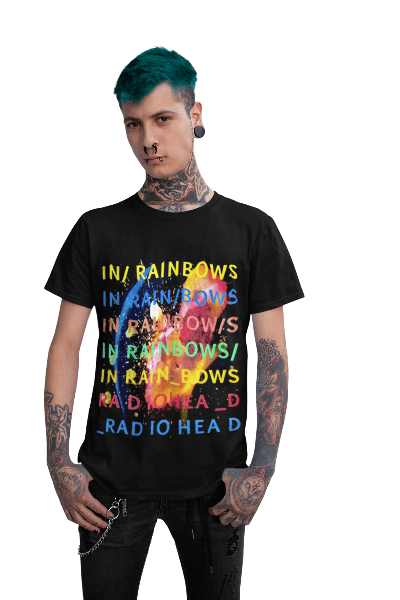 Polera de Radiohead In Rainbows - amplitudmodulada