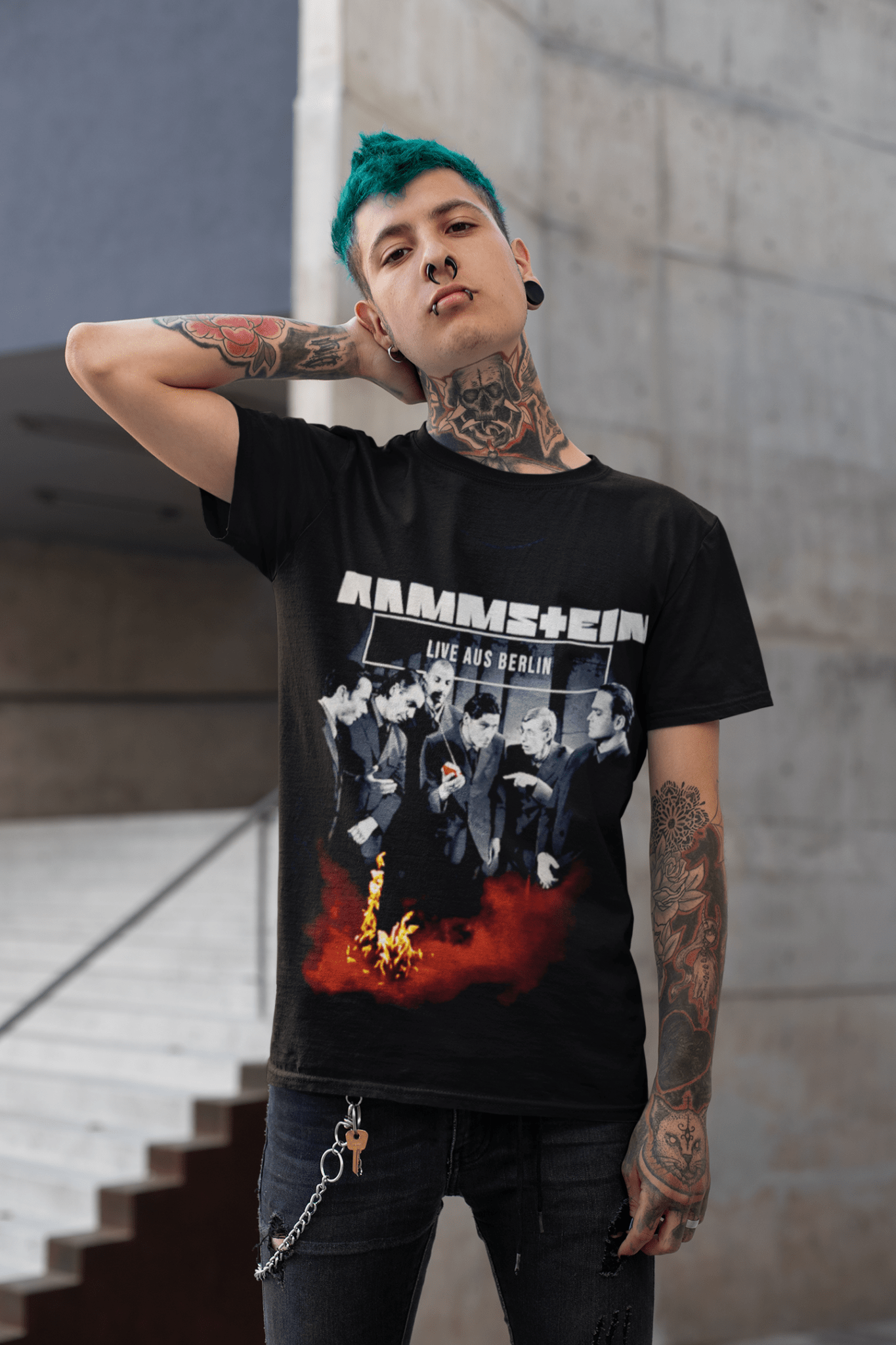 Polera Rammstein LIVE AUS BERLIN - amplitudmodulada