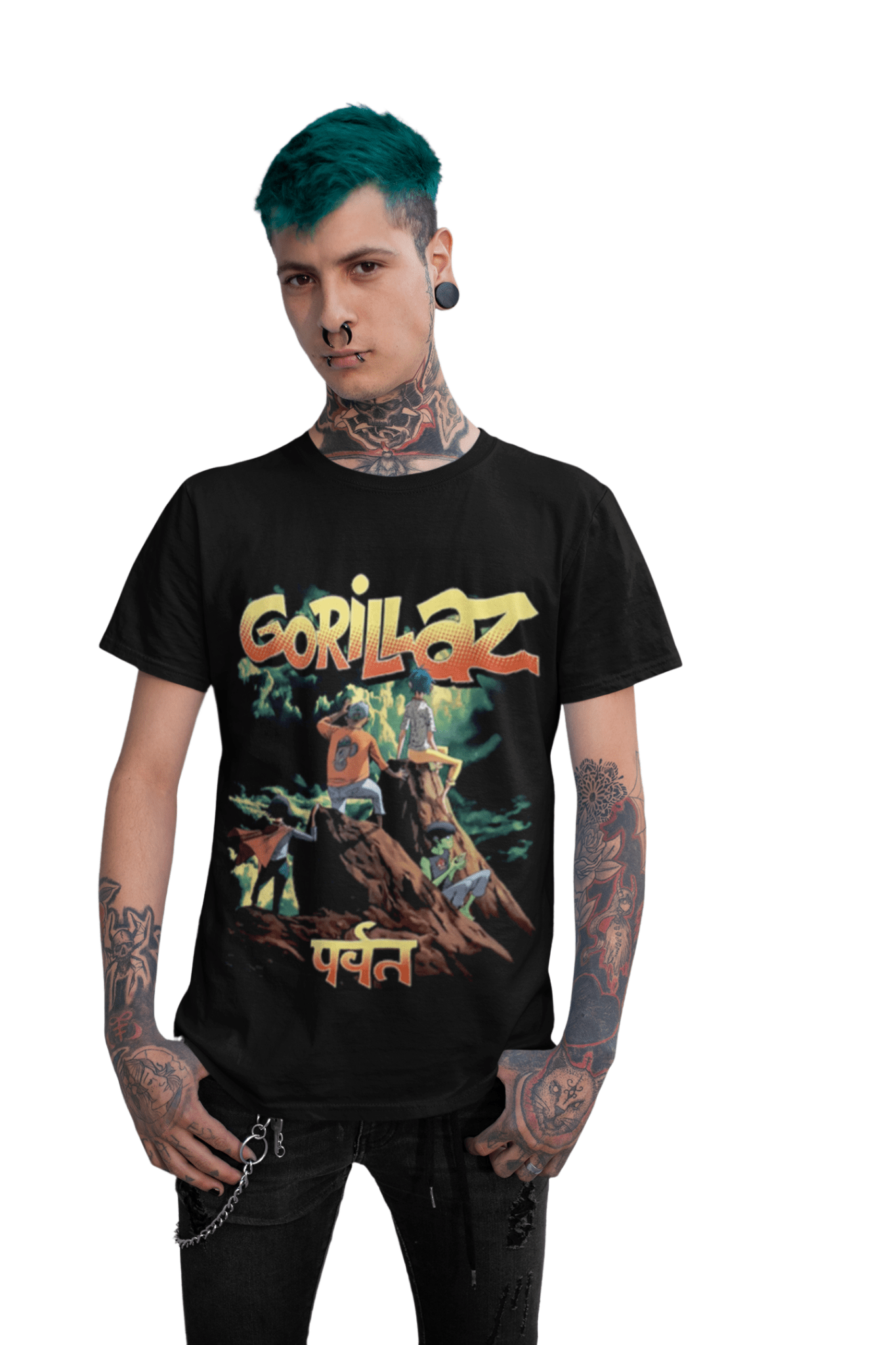 Polera Gorillaz The Mountain - amplitudmodulada