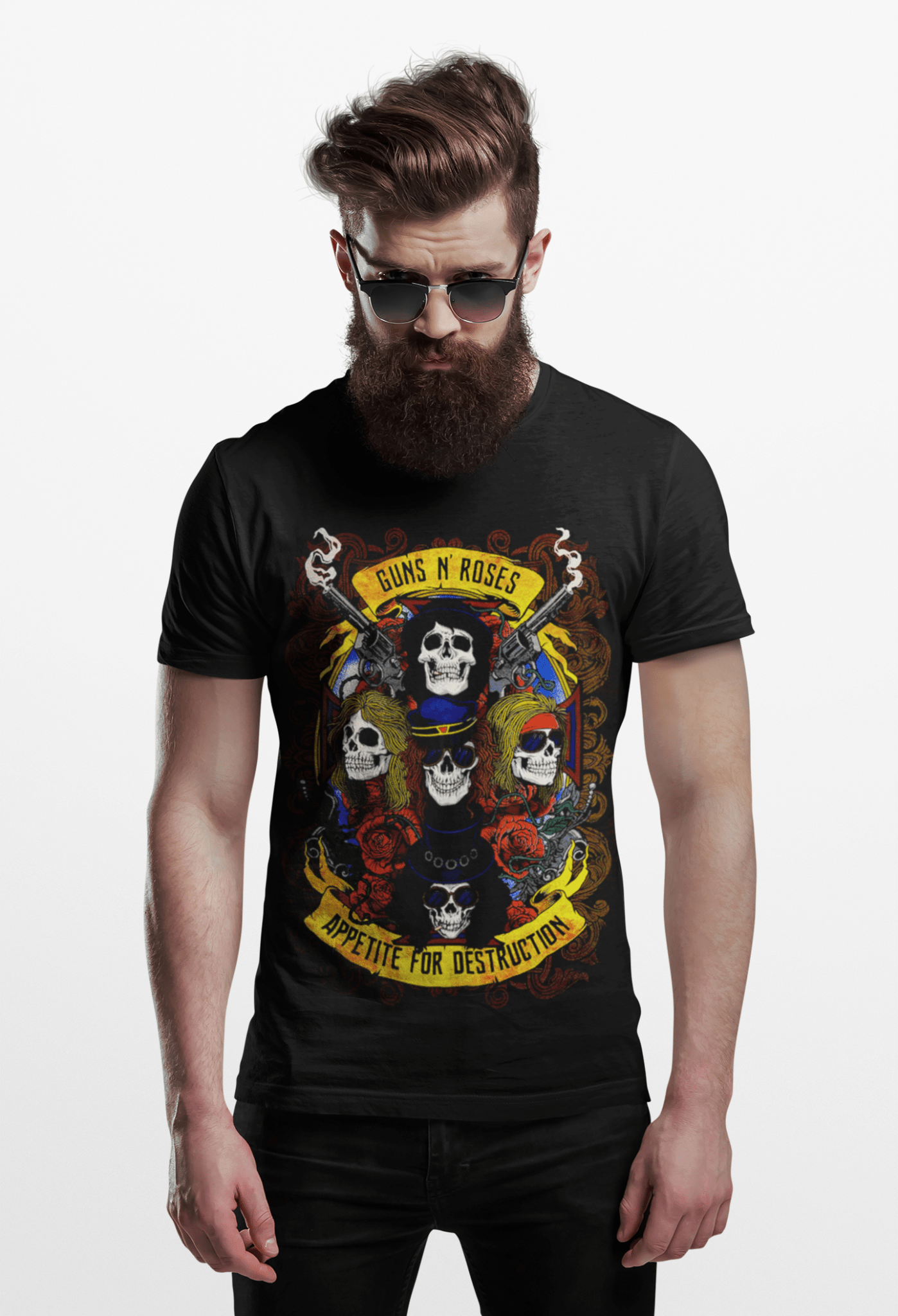 Polera Guns N' Roses Appetite for Destruction - amplitudmodulada