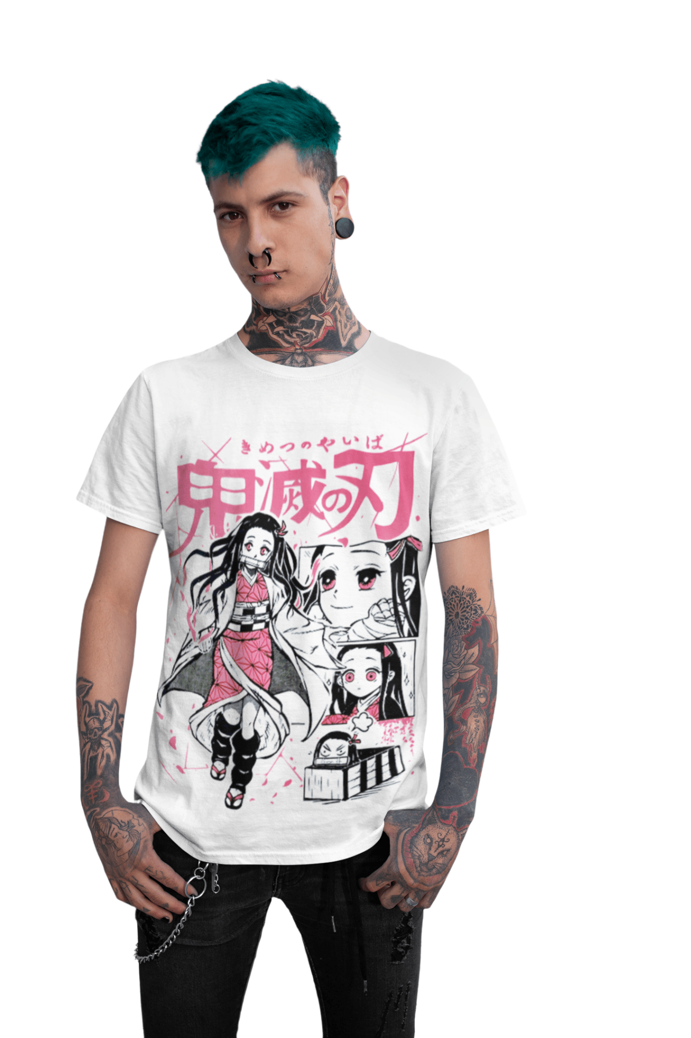 Poleras kimetsu no yaiba blanca - amplitudmodulada