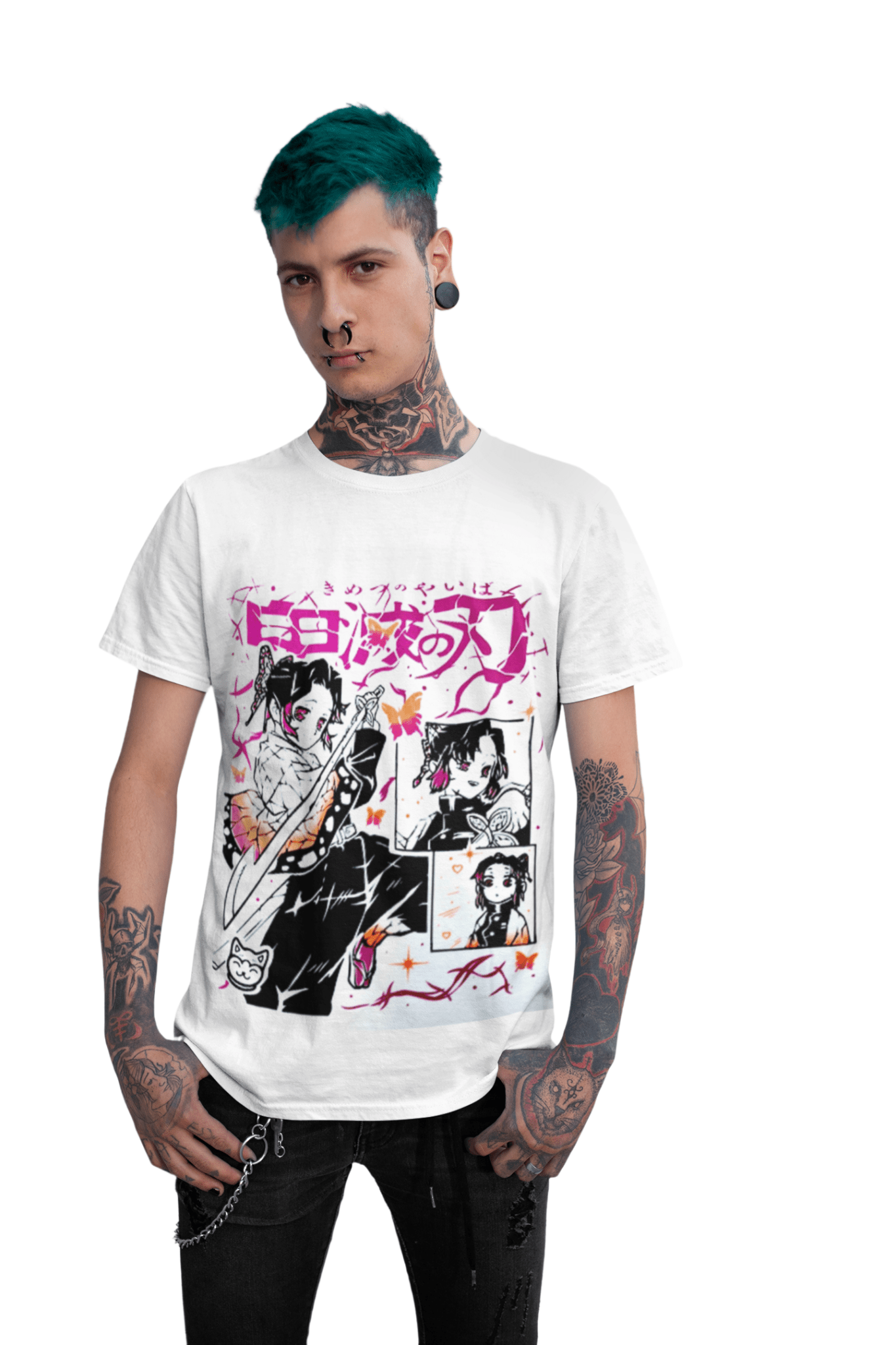 Poleras kimetsu no yaiba blanca - amplitudmodulada