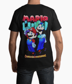 Polera Mario Luigi conexion fraternal - amplitudmodulada