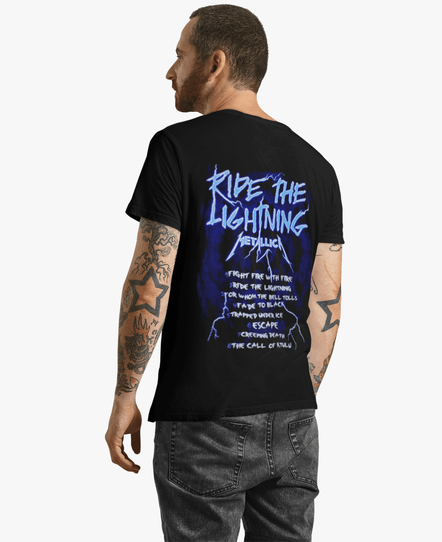 Polera Metallica Ride The Lightning - amplitudmodulada