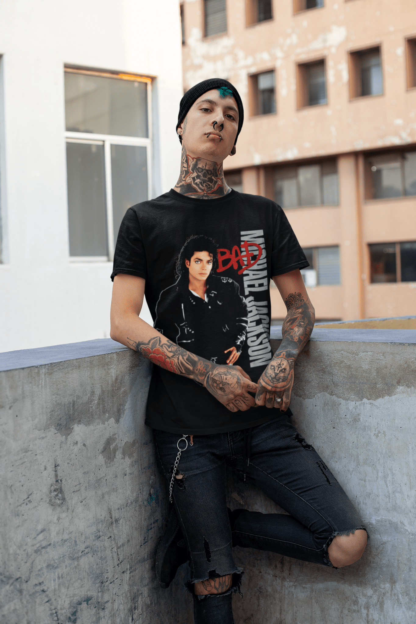 Polera Michael Jackson BAD - amplitudmodulada