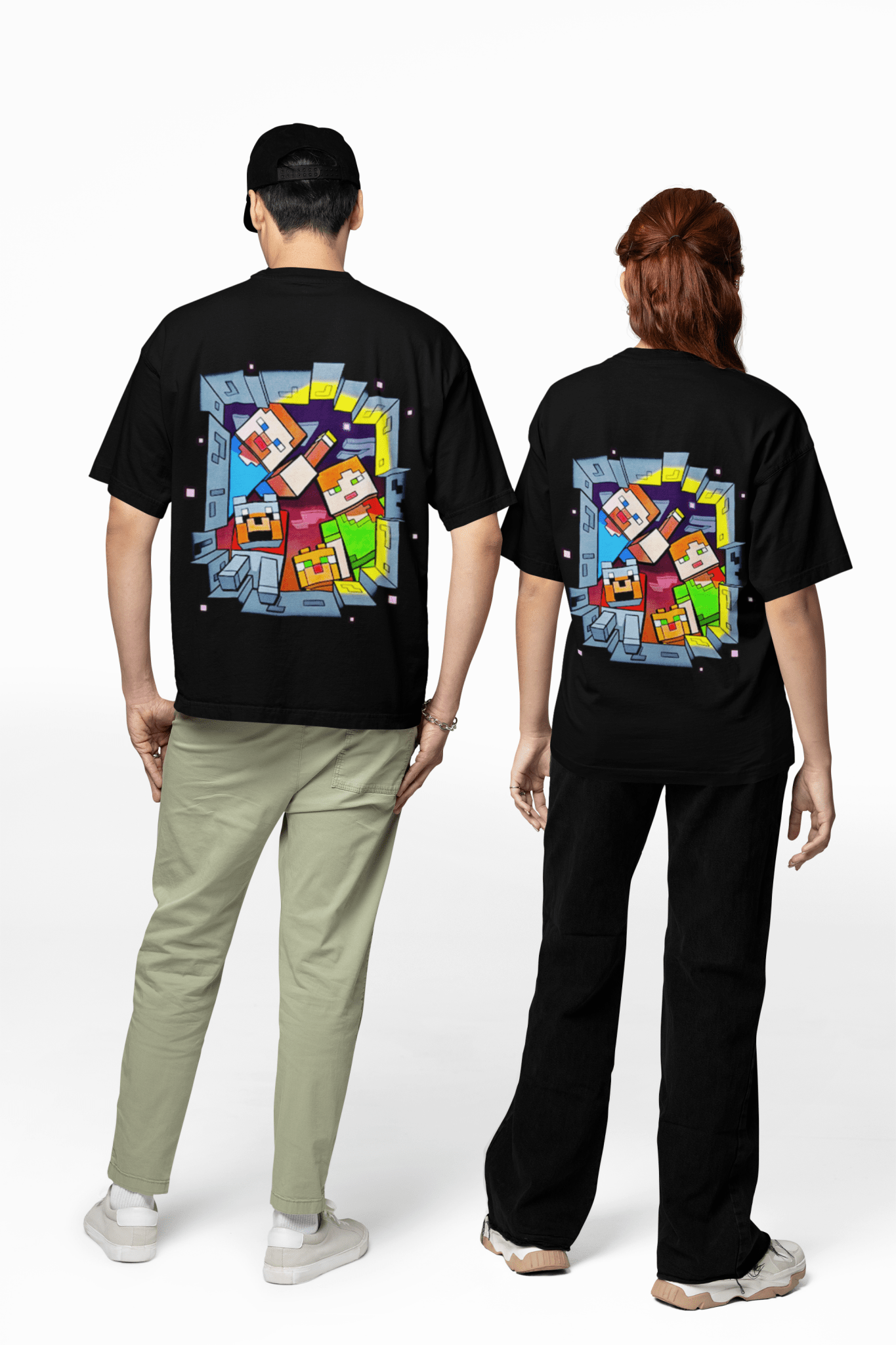Polera Minecraft Amigos - amplitudmodulada