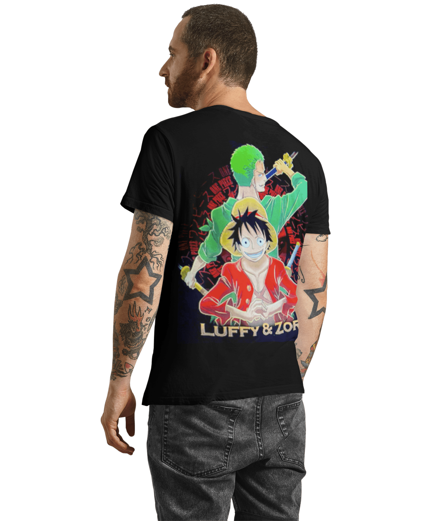 polera luffy & zoro - amplitudmodulada