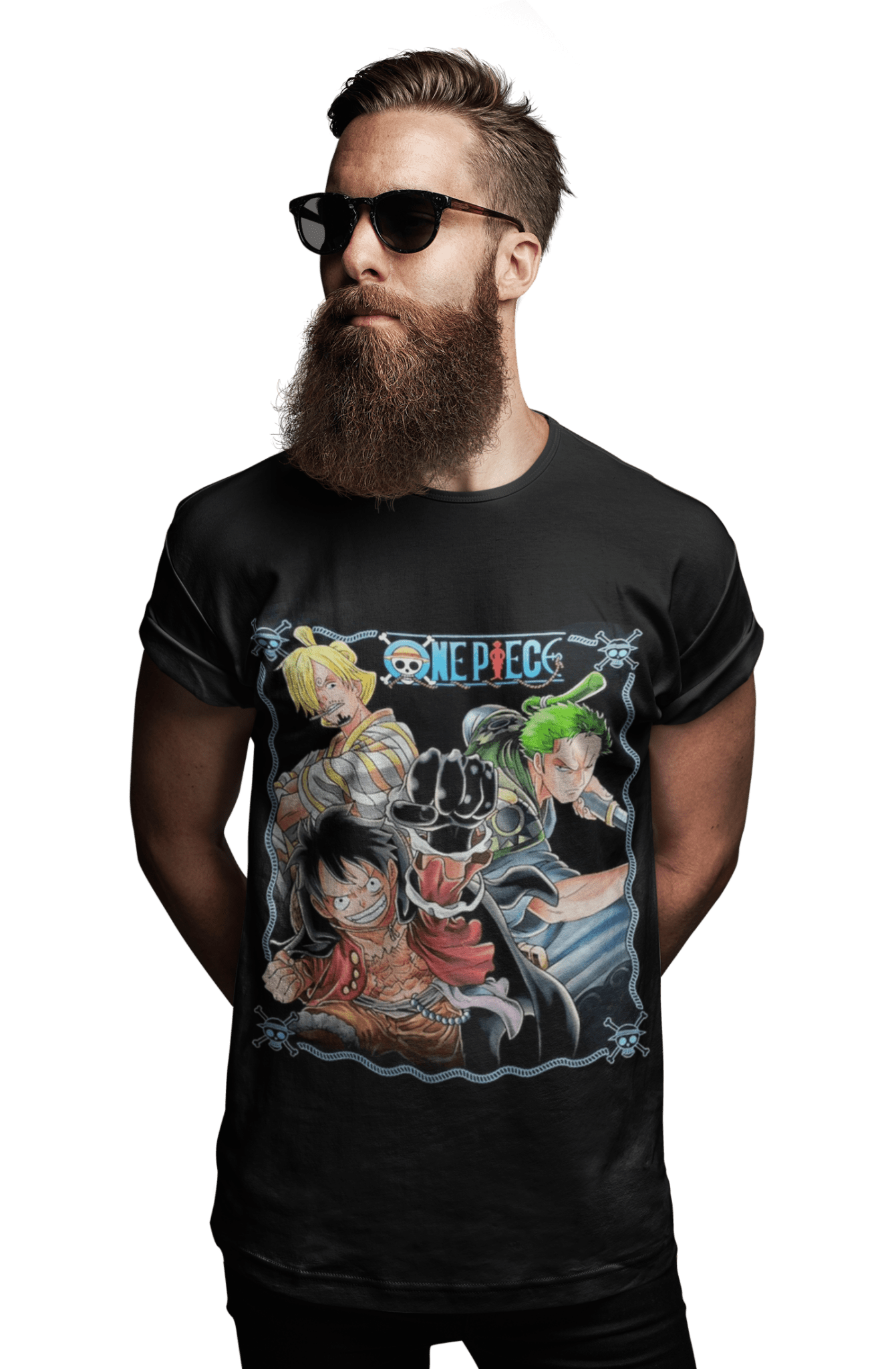 polera one piece luffy, Sanji y zoro - amplitudmodulada