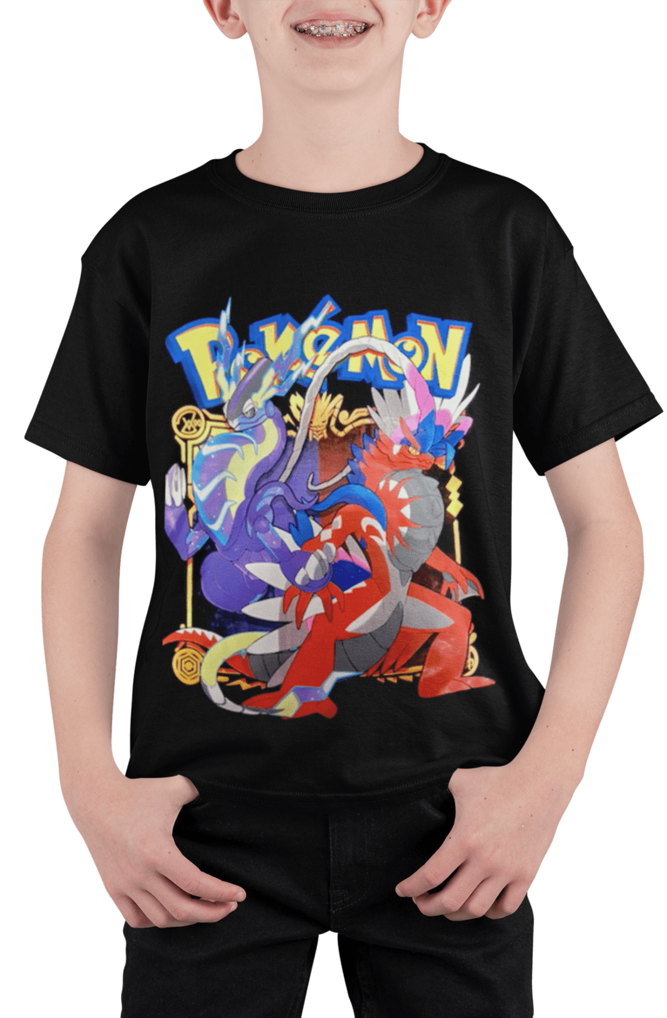 Polera Pokemon purpura Escarlata - amplitudmodulada