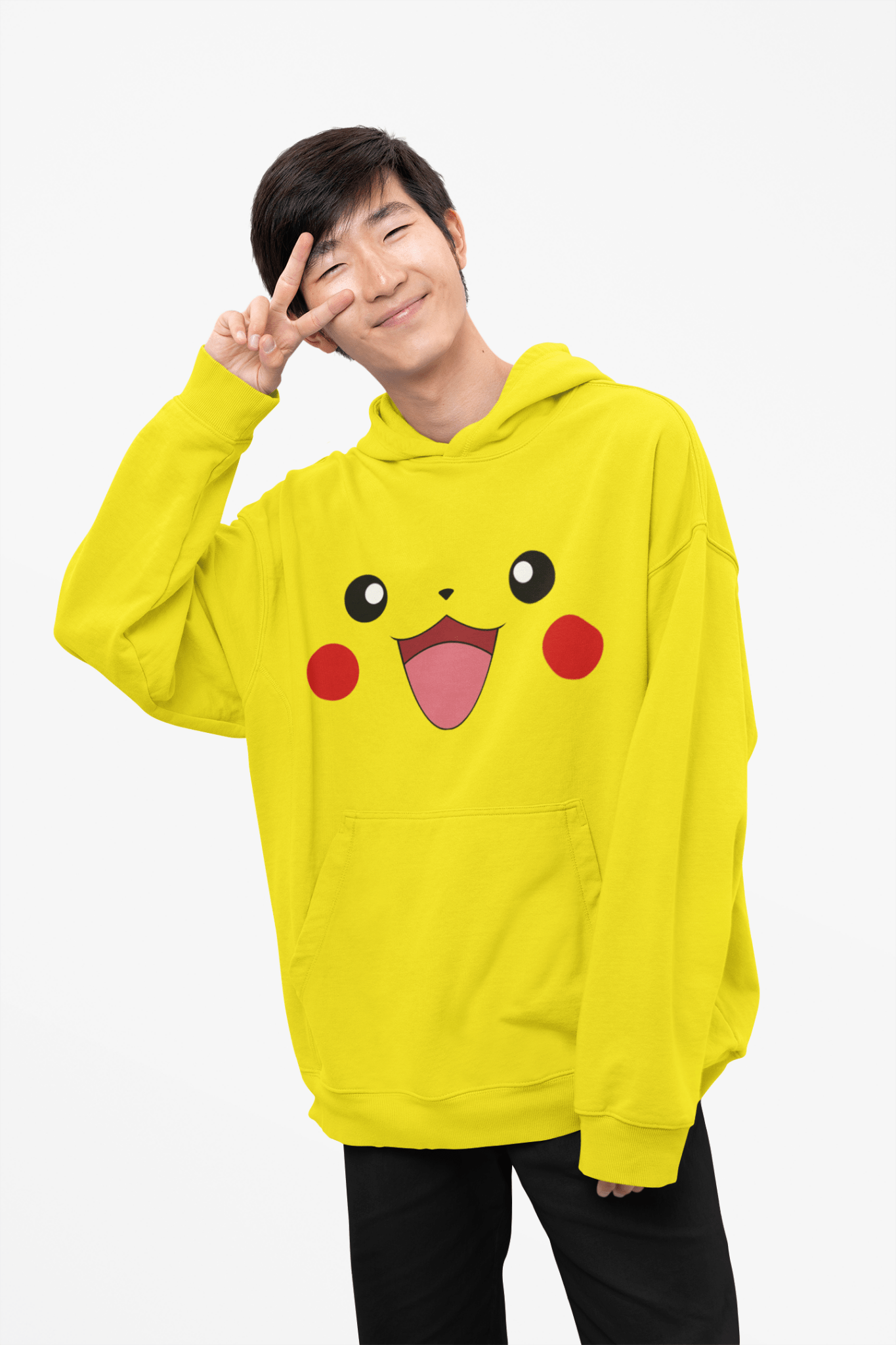 Poleron Pikachu Carita Adulto - amplitudmodulada