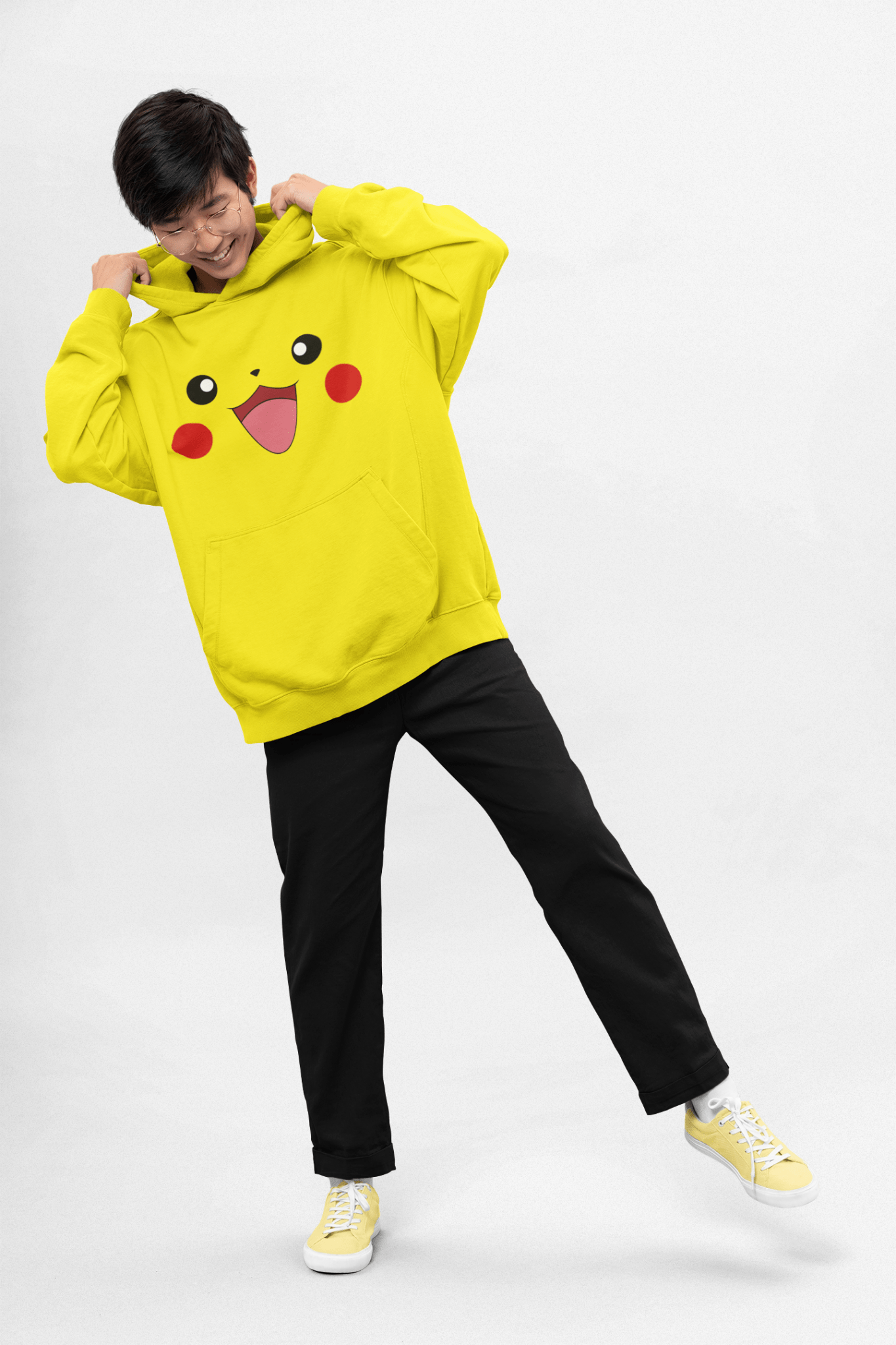 Poleron Pikachu Carita Adulto - amplitudmodulada
