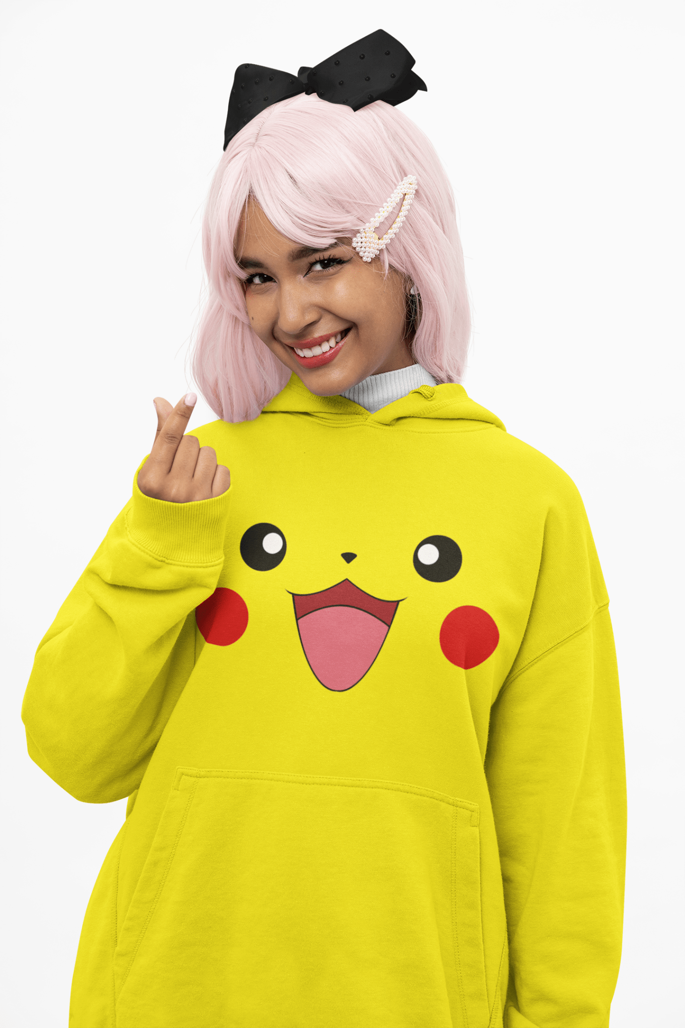 Poleron Pikachu Carita Adulto - amplitudmodulada