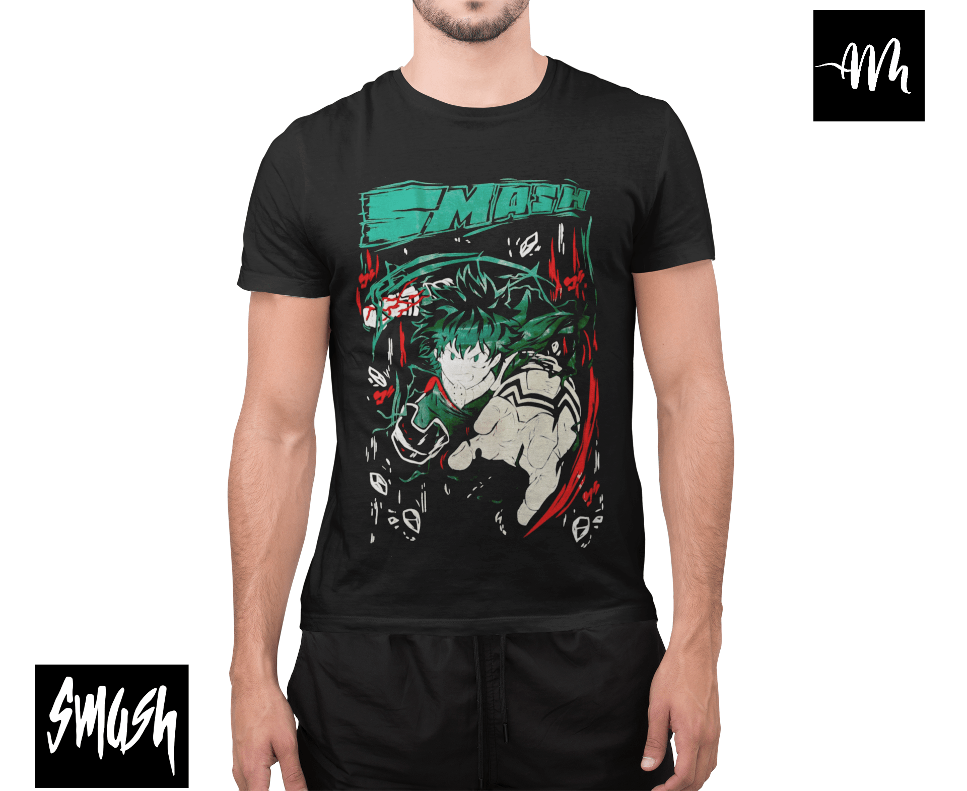 Polera Deku Smash My Hero - amplitudmodulada
